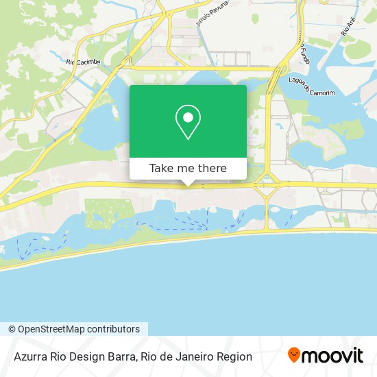 Azurra Rio Design Barra map