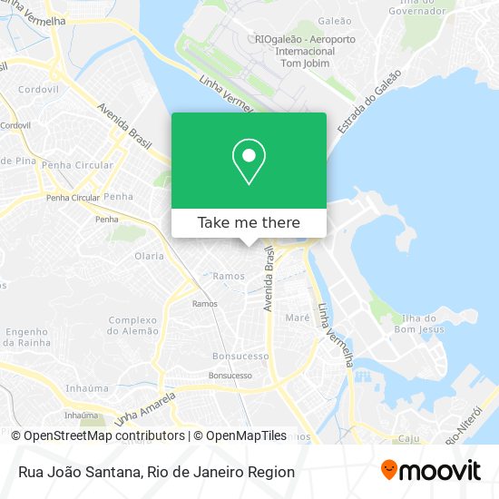 Mapa Rua João Santana