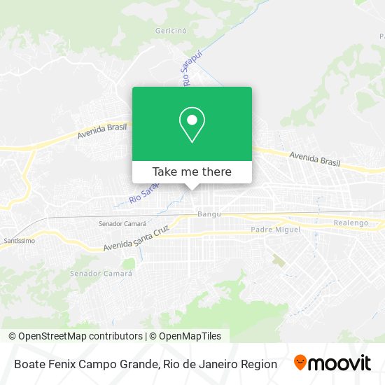 Mapa Boate Fenix Campo Grande