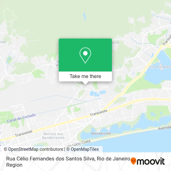 Rua Célio Fernandes dos Santos Silva map