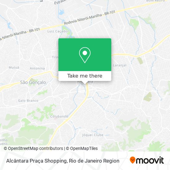 Alcântara Praça Shopping map