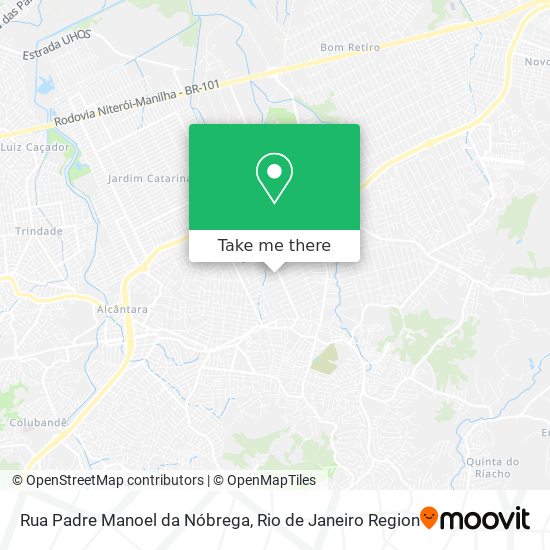 Mapa Rua Padre Manoel da Nóbrega