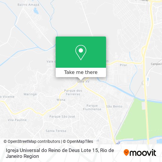 Igreja Universal do Reino de Deus Lote 15 map
