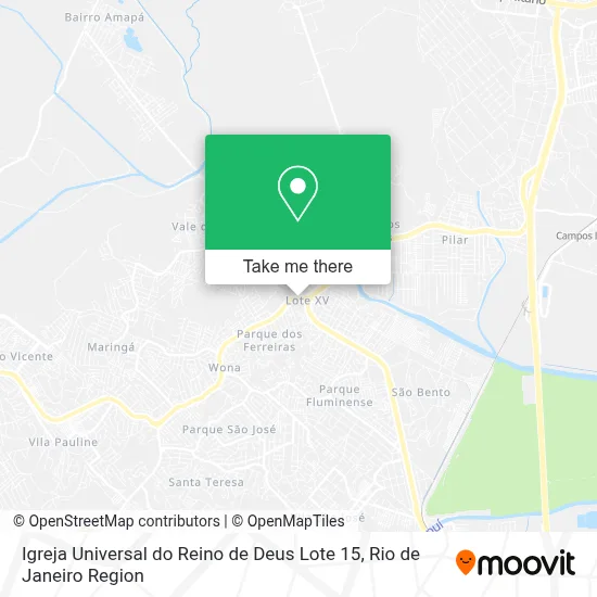 Igreja Universal do Reino de Deus Lote 15 map