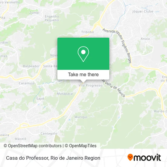 Casa do Professor map