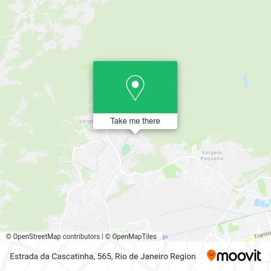 Estrada da Cascatinha, 565 map