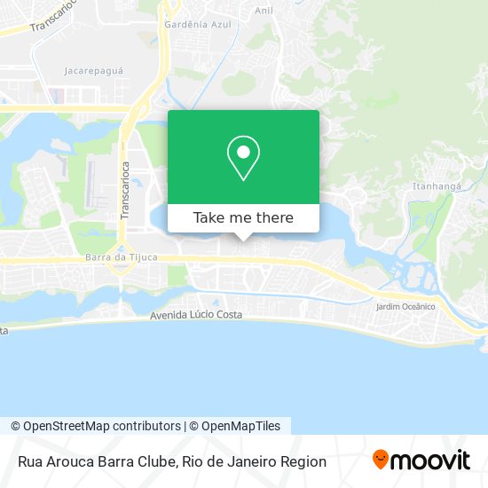 Mapa Rua Arouca Barra Clube