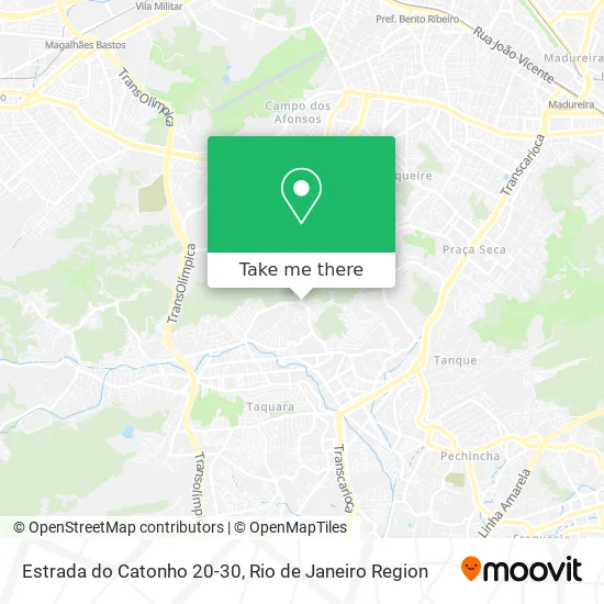 Estrada do Catonho 20-30 map