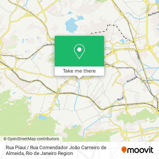 Mapa Rua Piauí / Rua Comendador João Carneiro de Almeida