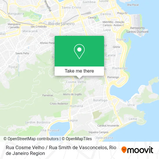 Rua Cosme Velho / Rua Smith de Vasconcelos map