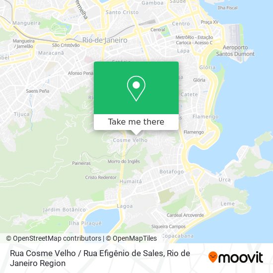 Rua Cosme Velho / Rua Efigênio de Sales map