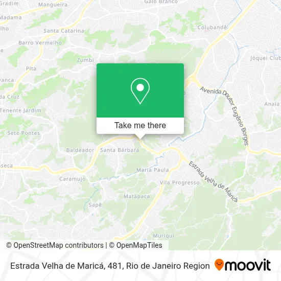 Estrada Velha de Maricá, 481 map