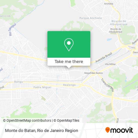 Monte do Batan map