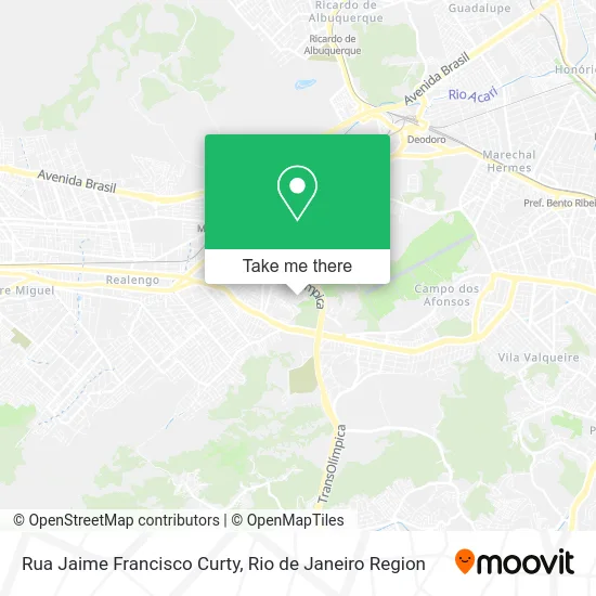 Rua Jaime Francisco Curty map
