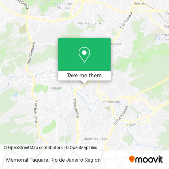 Memorial Taquara map