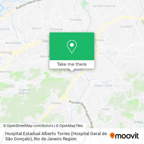 Hospital Estadual Alberto Torres (Hospital Geral de São Gonçalo) map