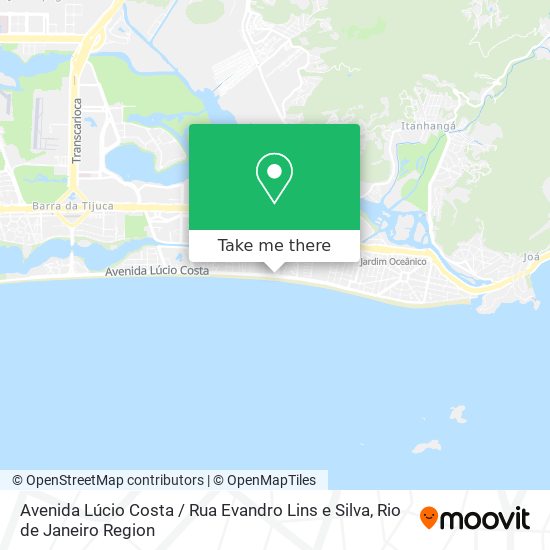 Avenida Lúcio Costa / Rua Evandro Lins e Silva map