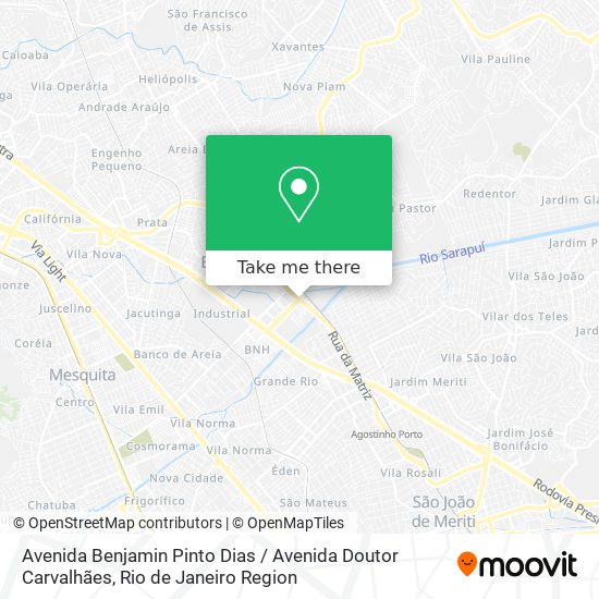 Avenida Benjamin Pinto Dias / Avenida Doutor Carvalhães map