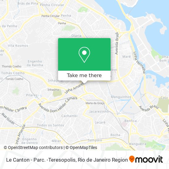 Mapa Le Canton - Parc. -Teresopolis