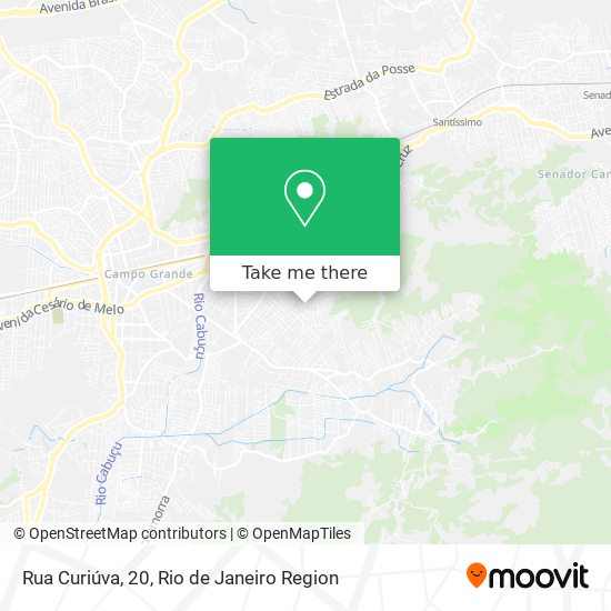 Rua Curiúva, 20 map