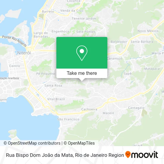 Rua Bispo Dom João da Mata map