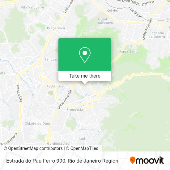 Estrada do Pau-Ferro 990 map