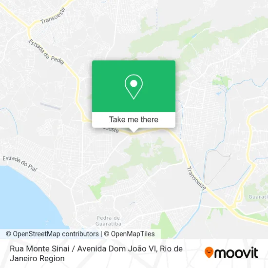 Rua Monte Sinai / Avenida Dom João VI map