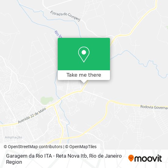 Garagem da Rio ITA - Reta Nova Itb map