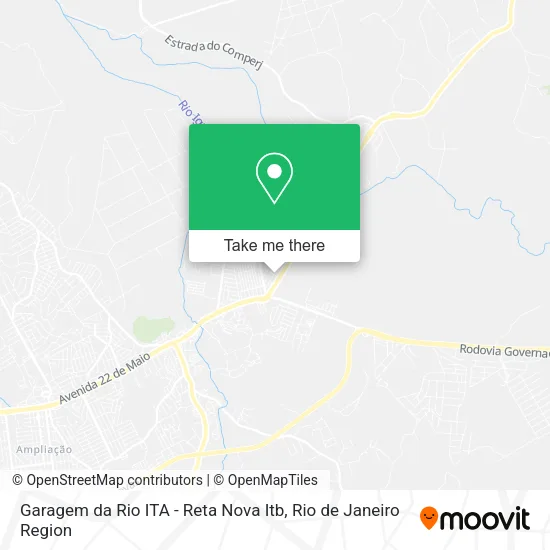 Garagem da Rio ITA - Reta Nova Itb map