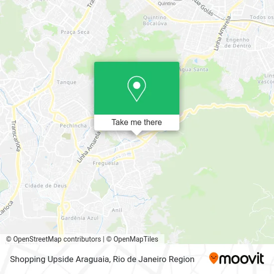Shopping Upside Araguaia map