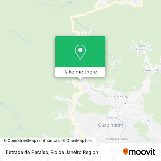 Estrada do Paraíso map