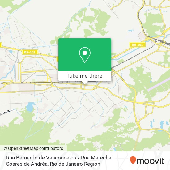 Rua Bernardo de Vasconcelos / Rua Marechal Soares de Andréa map