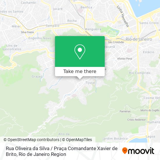 Rua Oliveira da Silva / Praça Comandante Xavier de Brito map