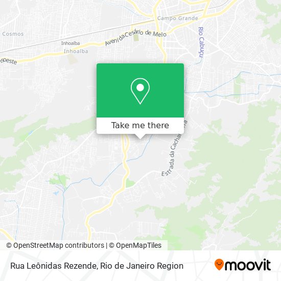 Mapa Rua Leônidas Rezende