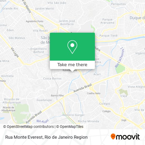 Rua Monte Everest map