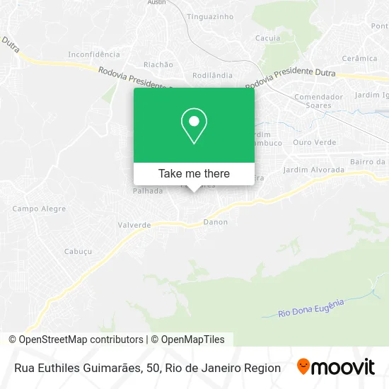 Rua Euthiles Guimarães, 50 map
