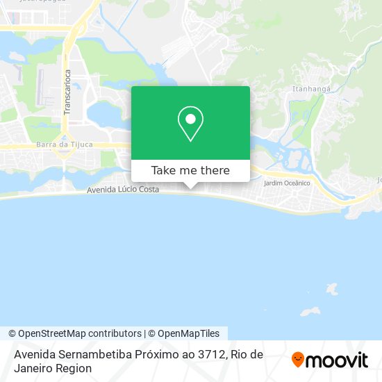 Avenida Sernambetiba Próximo ao 3712 map