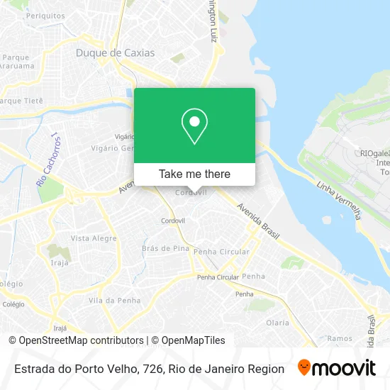 Estrada do Porto Velho, 726 map