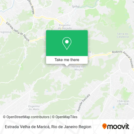 Estrada Velha de Maricá map