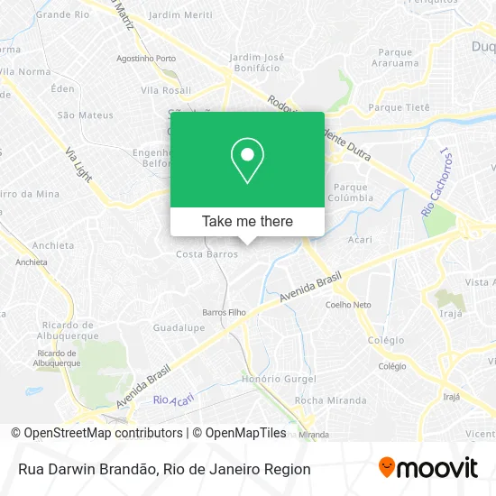 Rua Darwin Brandão map