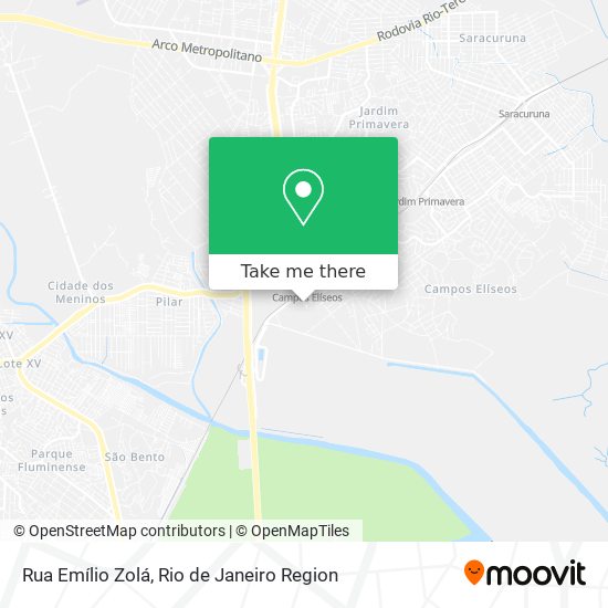 Rua Emílio Zolá map