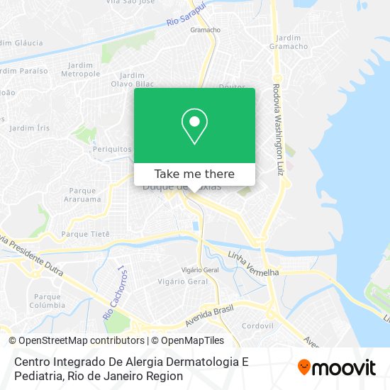 Mapa Centro Integrado De Alergia Dermatologia E Pediatria