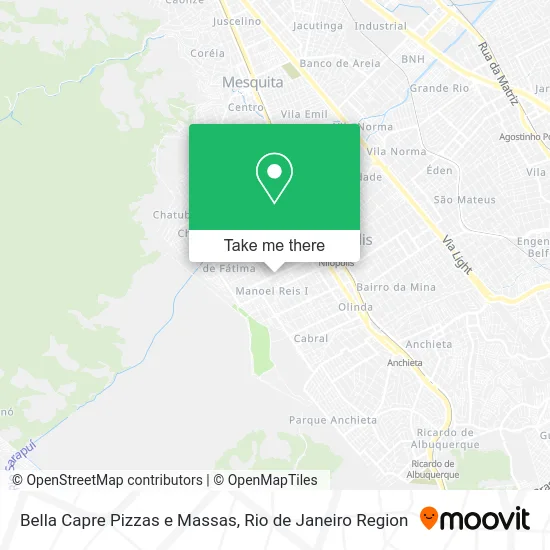 Bella Capre Pizzas e Massas map