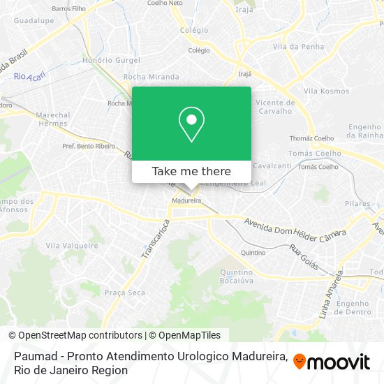 Paumad - Pronto Atendimento Urologico Madureira map