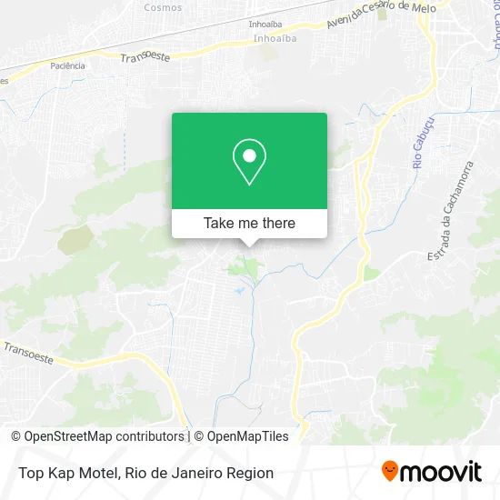 Top Kap Motel map