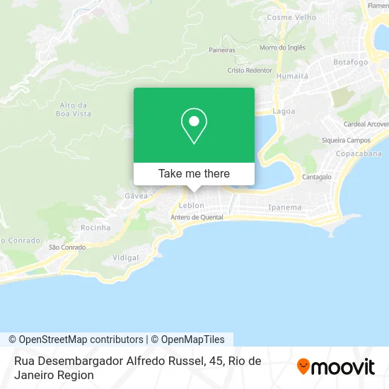 Rua Desembargador Alfredo Russel, 45 map