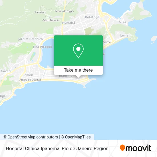 Hospital Clínica Ipanema map