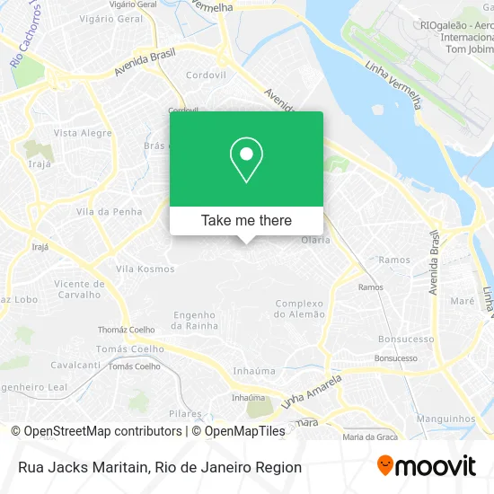Rua Jacks Maritain map