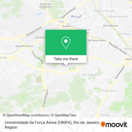 Universidade da Força Aérea (UNIFA) map