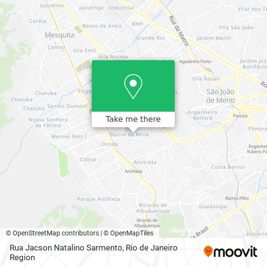 Rua Jacson Natalino Sarmento map